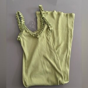 Wilfred Free light green maxi fitted dress